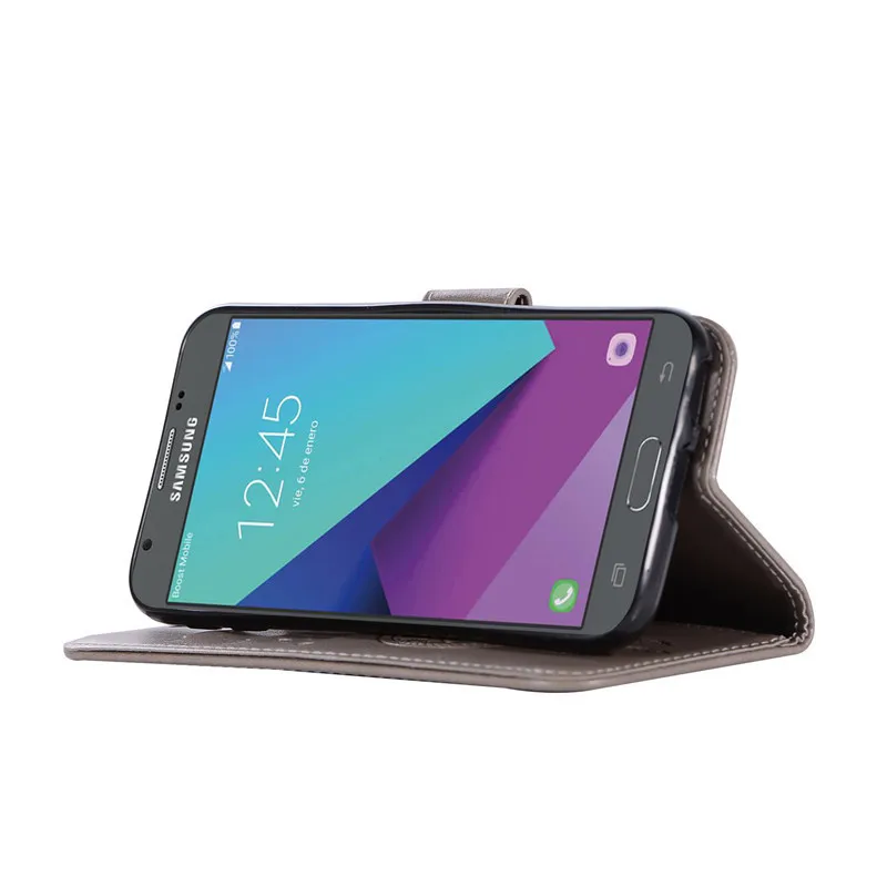 Для Samsung Galaxy J5 2017 Чехол Флип обложка на заднюю панель из искусственной кожи чехол