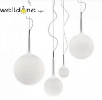 globe milk white round ball glass pendant lights for dining room modern simple lighting home decor stair suspension lamp
