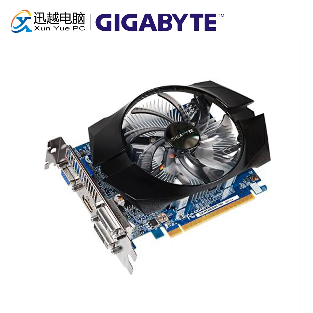 Gigabyte GV N740D5OC 1GI видеокарты 128 бит GT 740 1 ГБ GDDR5 * HDMI для Nvidia Geforce оригинальная б/у