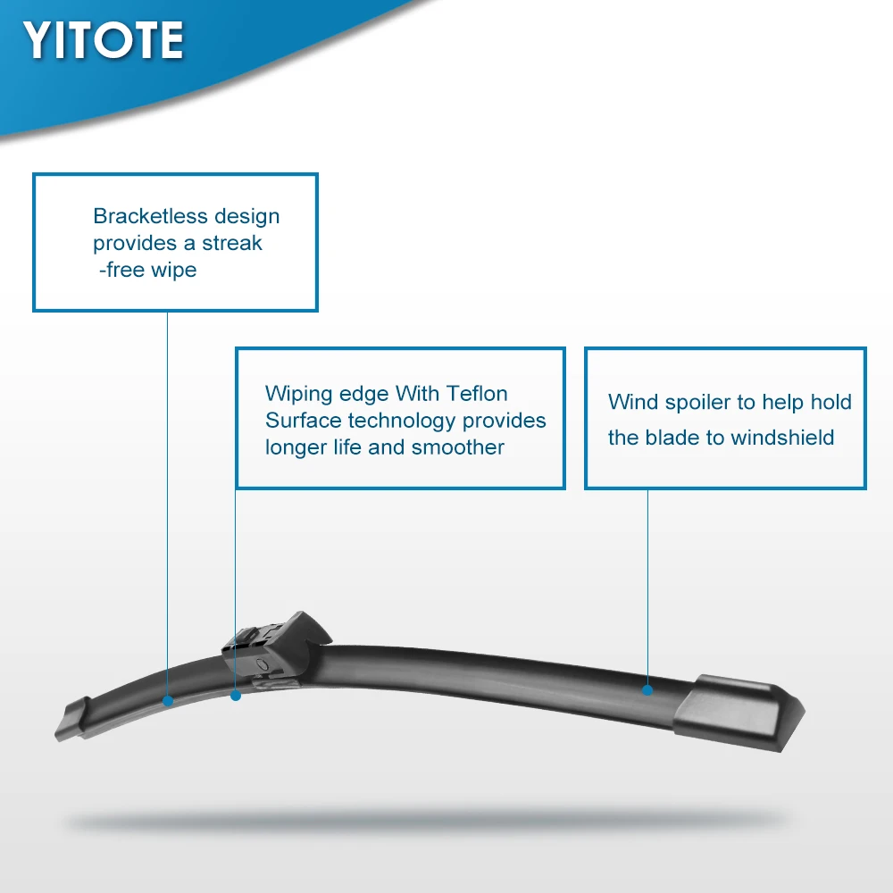YITOTE стеклоочистителей ветрового стекла для Toyota Avensis T250/T270/Verso Mk2 Mk3 Fit крюк руки/кнопки