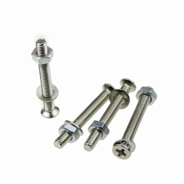 100 шт./партия M4 X 35 мм Серебристая Стальная Винтовая фиксатор для ПК Компьютерные Винты для вентилятора