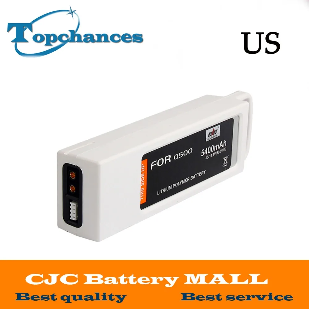 

US High Quality 5400mAh 11.1 Volt Lipo Battery For Yuneec Q500 Series RC Drone 11.1V 3S/3Cell