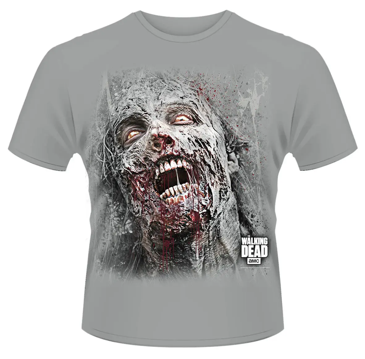 The Walking Dead &quotjumbo Walker Face&quot Футболка новая и официальная крутая Повседневная