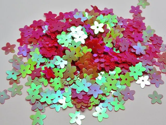 Цена по прейскуранту завода 2000 шт модные красные AB 10 мм цветы свободные блёстки