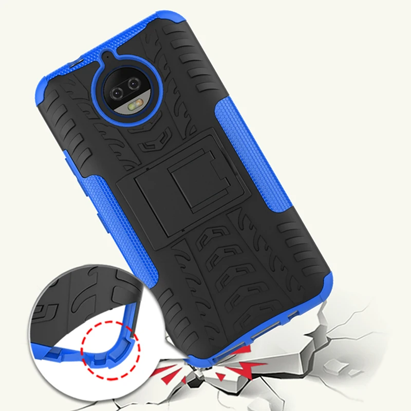 Чехол для Motorola MOTO G6 Plus G5S E4 E5 двойной бронированный чехол с подставкой Moto Z3 Play Z2 Z |