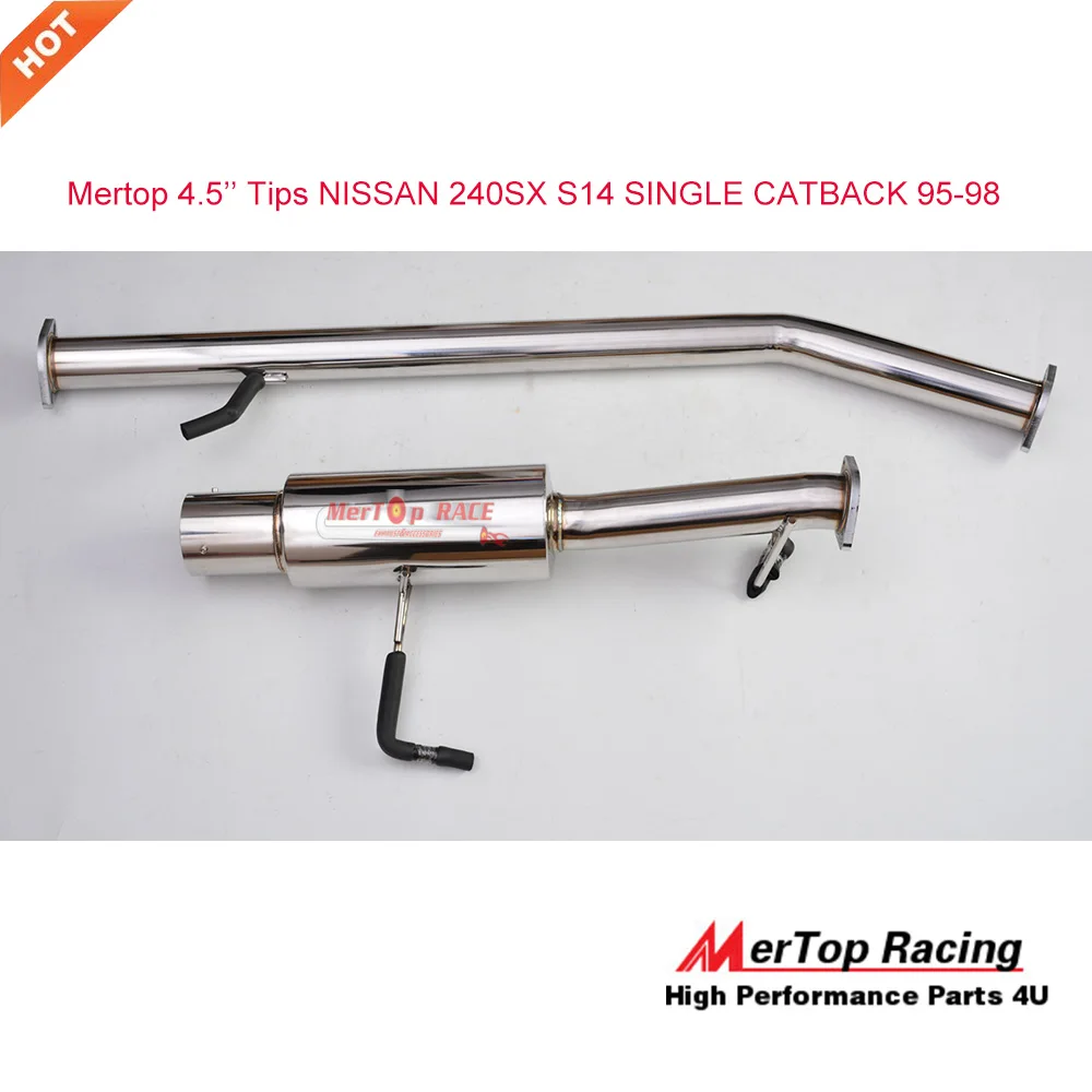 Выхлопная труба для 95 98 240SX S14 4 5 дюйма|exhaust catback|exhaust stainlessexhaust tip |