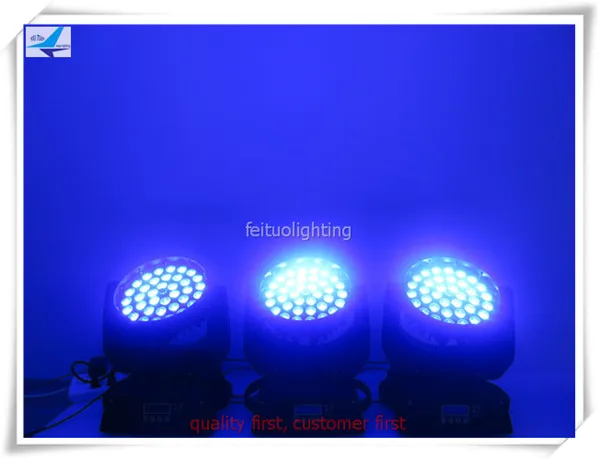 Светодиодная лампа с движущейся головкой A китайская высокоскоростная 36x10 Вт rgbw 4