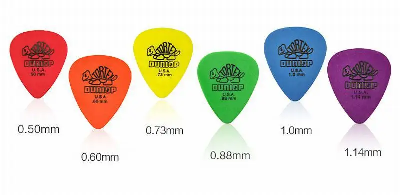 6pcs/set Dunlop Tortex Guitar Picks Standard Classic Mediator Acoustic Electric Bass Ukulele Pick musical instrument | Спорт и