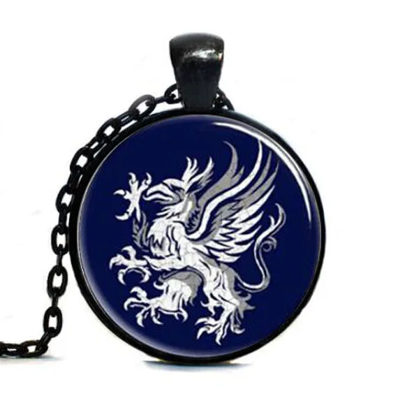 Dragon Age винтажный серый стеклянный индивидуальный кулон ожерелье художественное