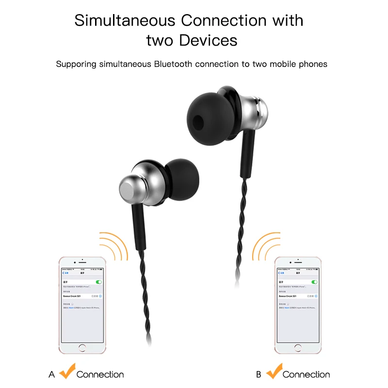 MOXOM Bluetooth наушники с шумоподавлением стерео магнитные Беспроводные Наушники V4.1