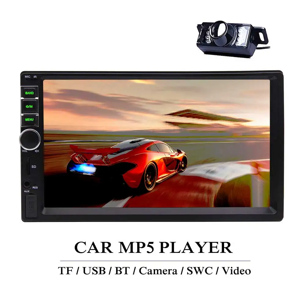 Автомагнитола 2 DIN 6 дюйма без DVD CD мультимедийный проигрыватель MP5 USB SD Bluetooth FM Aux in