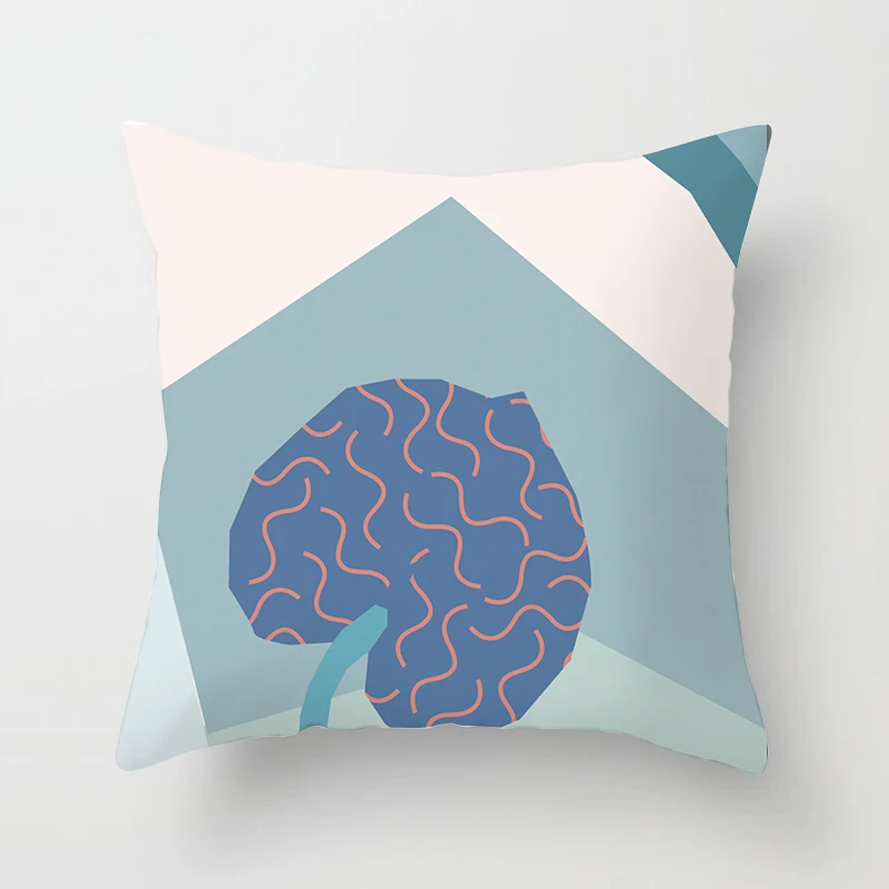 Геометрическая наволочка 45*45 см дакимакура простая домашняя персиковая кожа