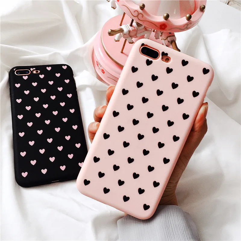Чехол Love Heart для iphone XR розовый Роскошный мягкий силиконовый чехол накладка 7 8 Plus XS