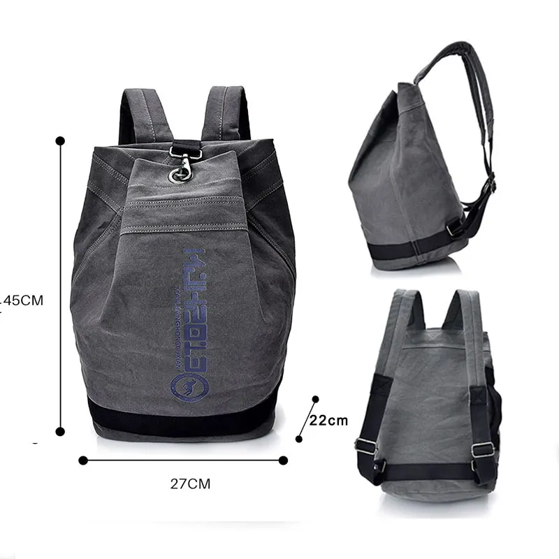 Large Capacity Rucksack Man Travel Bag Mountaineering Backpack Men Canvas Bucket Shoulder Bags Male Backpacks Mochila1390 | Багаж и сумки