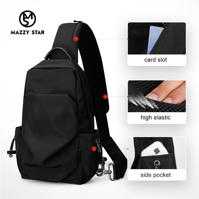 Слинг сумка для мужчин модная нагрудная сотового телефона через плечо Мужская