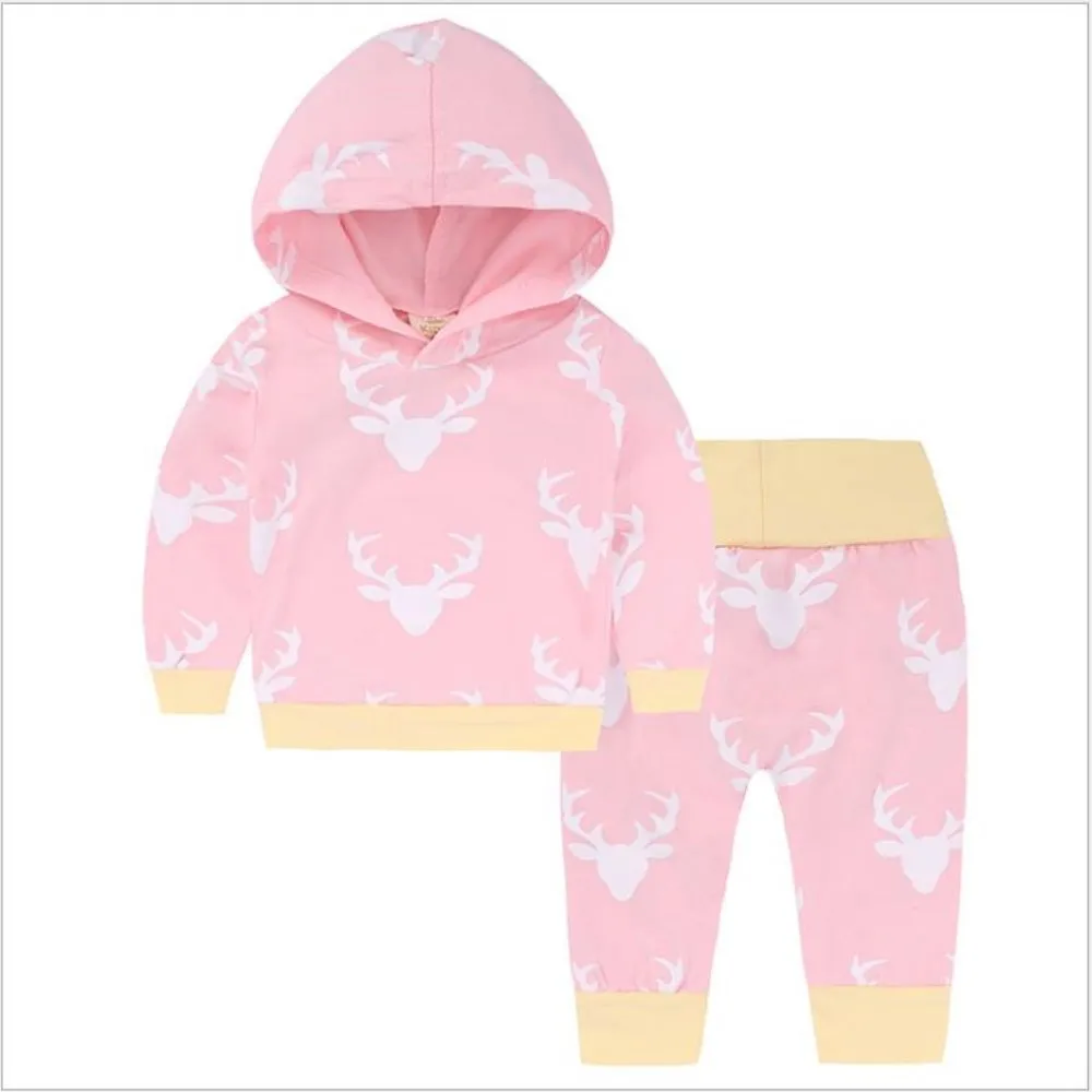 Baby Boy Girl Kid Autumn Winter 2017 Children Clothing 2pcs Sets Fashion Hoodie+Pants 2 Pcs Suits 0-2 Years Kids Clothes | Детская