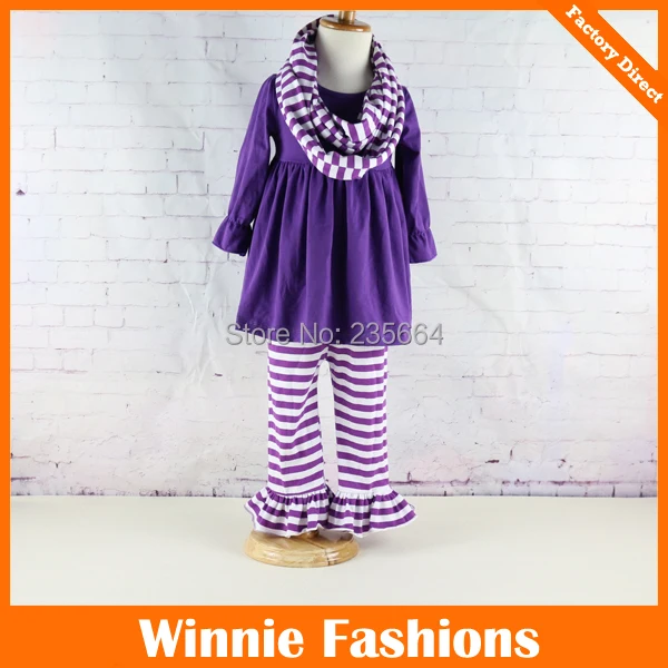 Новинка комплект из 3 предметов в полоску платье с длинным рукавом и оборками топ