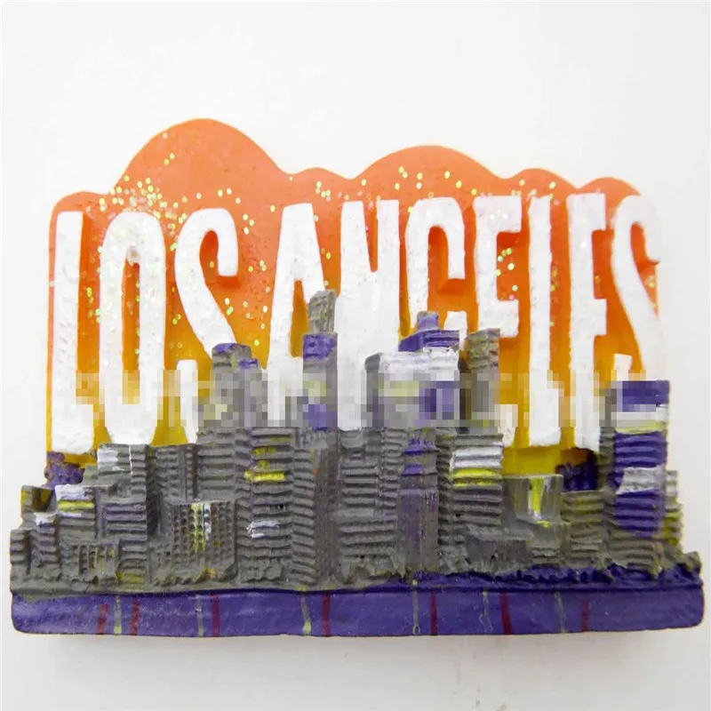 Lychee голливудский ангел городской холодильник магнитная наклейка США ландшафт