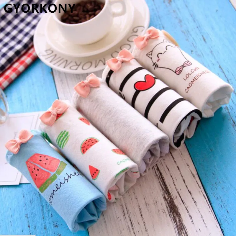 Трусики для девочек хлопковые ярких цветов 5 шт./партия A-SQ-A2251-12P | Детская одежда и