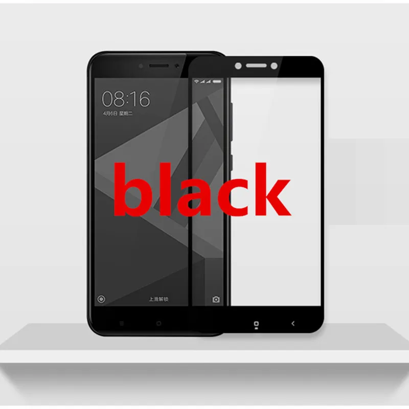 Полное покрытие закаленное стекло для redmi 4X4 глобальная версия экрана Защитный