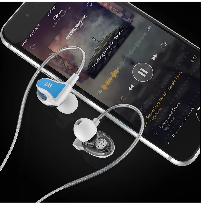 Стерео Бас Наушники Dual Drive спортивная Гарнитура Bluetooth с защитой от пота Ушные крючки наушники HiFi стерео гарнитура с микрофоном для iPhone Xiaomi MP3 MP4