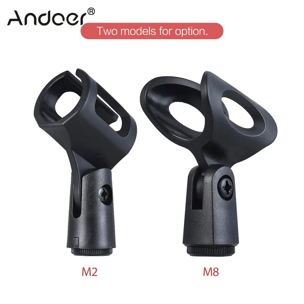 Фото Andoer пластиковый микрофон зажим держатель для микрофона 28 мм 3/8 - купить