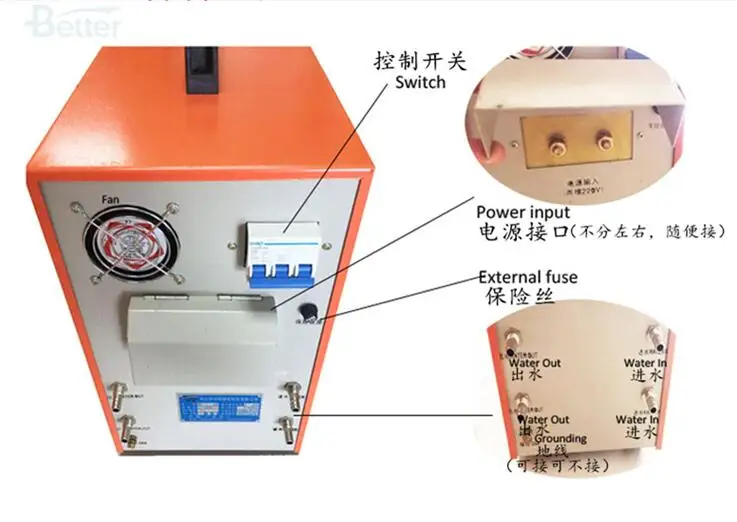 Оборудование для изготовления ювелирных изделий высокая частота 220V 15KW весом более 2 кг из золотистого металла, индукции, плавильных печах для плавления