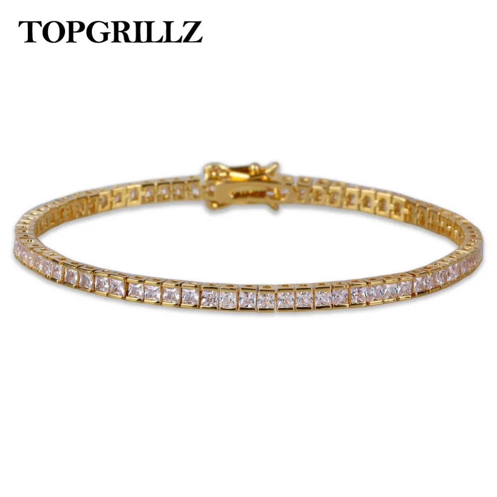4 мм ширина мужской и женский браслет для тенниса ювелирные изделия полностью