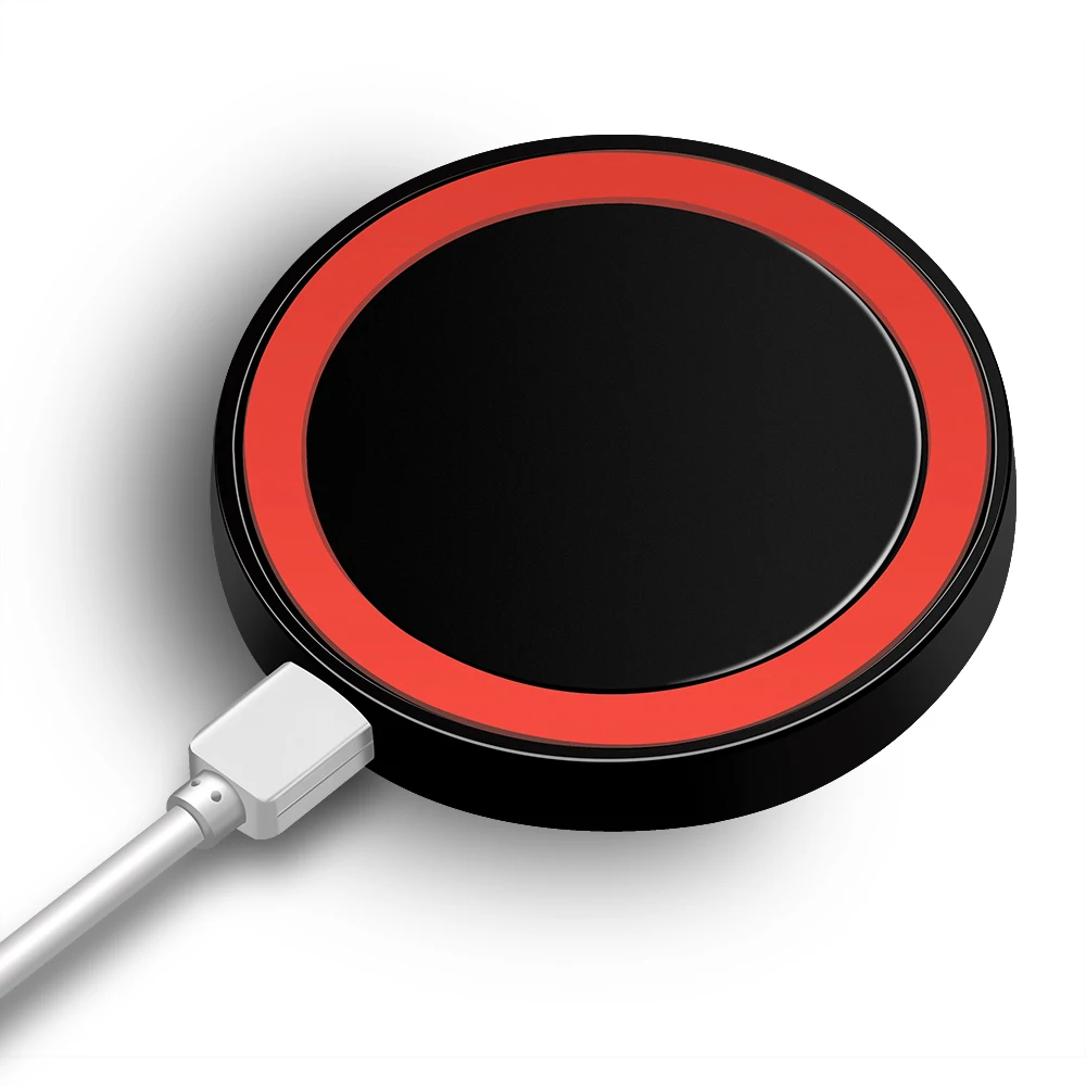 Мини Qi Беспроводное зарядное устройство USB зарядка для iPhone X 8 8 Plus samsung Galaxy S6 S7 Edge S8 Plus Note 5 8 Nokia
