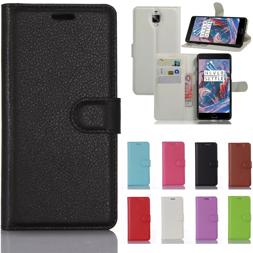 Oneplus 3 Case One Plus Luxury Flip Style PU Leather Wallet Coque Phone Bag For Oneplus3 3T Cover Cases Fundas | Мобильные телефоны