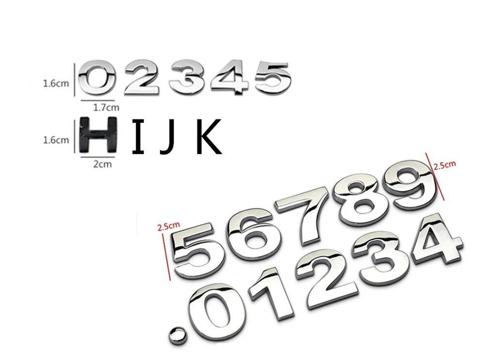 Car accessories 3D metal digital sticker letter auto decoration for Volvo V60 S60 XC60 XC40 360c V90 V40 | Автомобили и мотоциклы