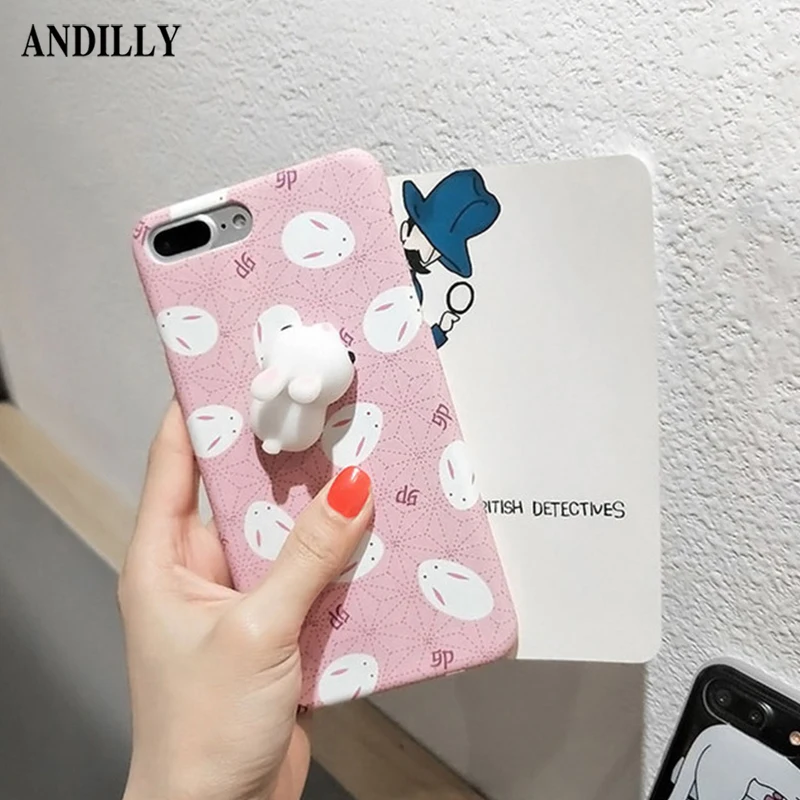 ANDILLY Lovely Squishy 3D TPU Phone Case For OPPO R9 R9S R11 Plus Cute White Silicon Cat Cases Fashion Candy Color Back Cover |