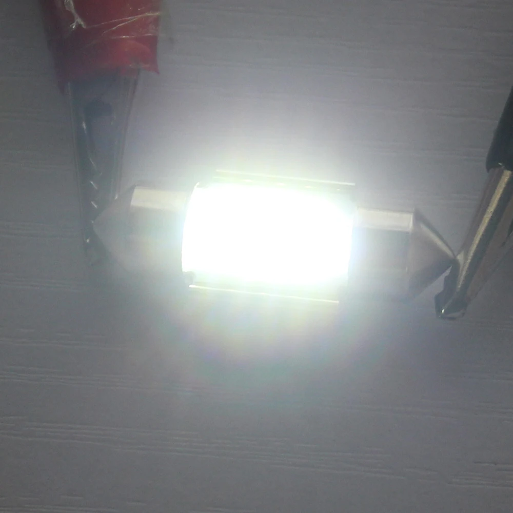 Современный автомобильный светильник 2 шт. C10W 7020 4/6SMD белый светодиодный Canbus без