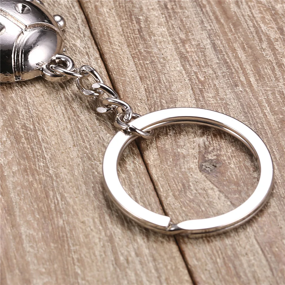 Новый bug Жуки брелоки 3D подвеска с жуком кольцо для ключей металлические цепочка