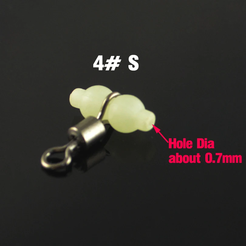 MNFT [12 шт.] 3 ходовые Вертлюги светящиеся рыболовные соединители аксессуары для