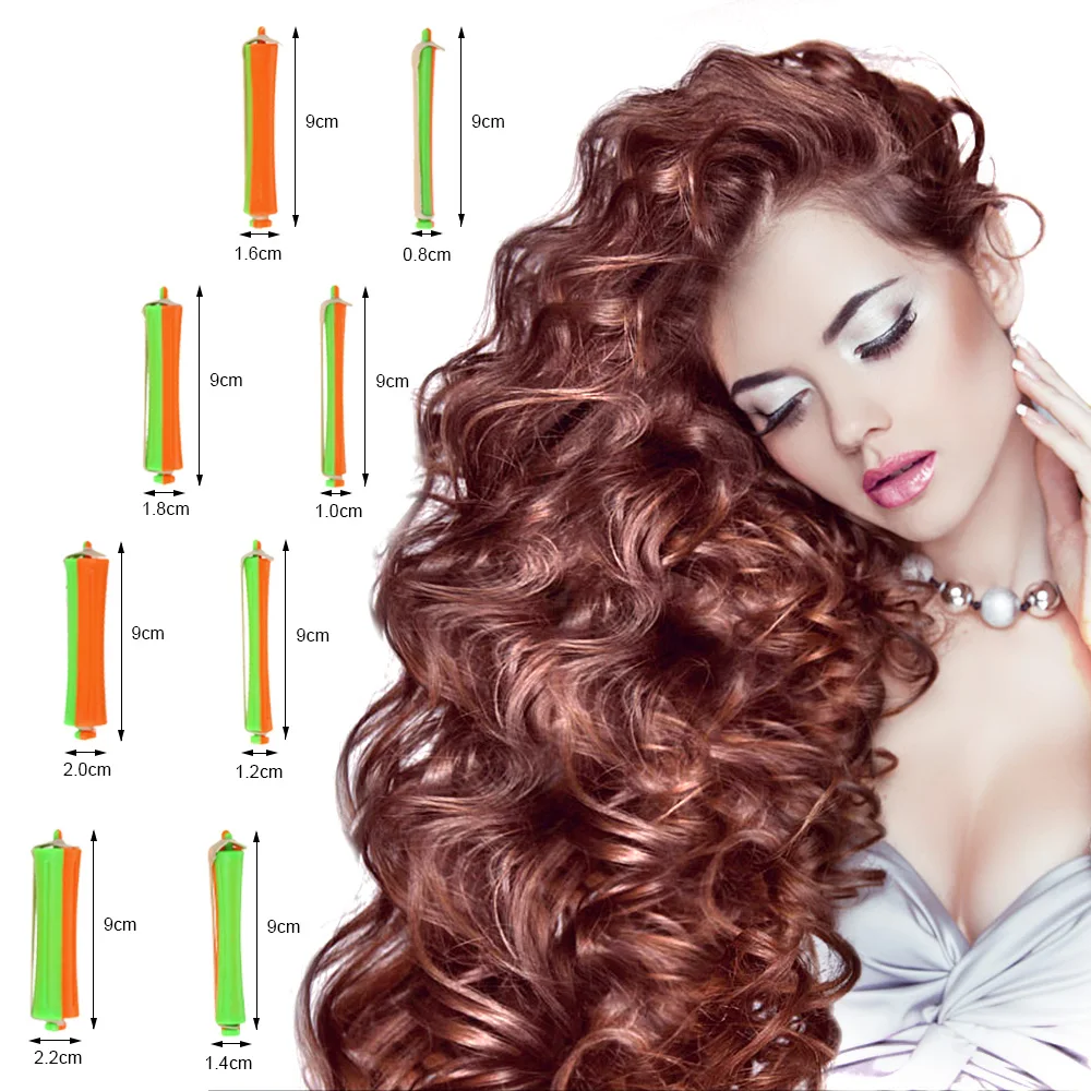 80 шт./компл. DIY холодная завивка для завивки волос роликовые щипцы Резиновая лента