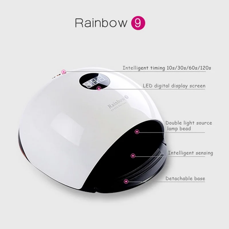 Bfaccia машинка для стрижки 48 Вт Rainbow9 профессиональный светодиодный УФ лампа ногтей