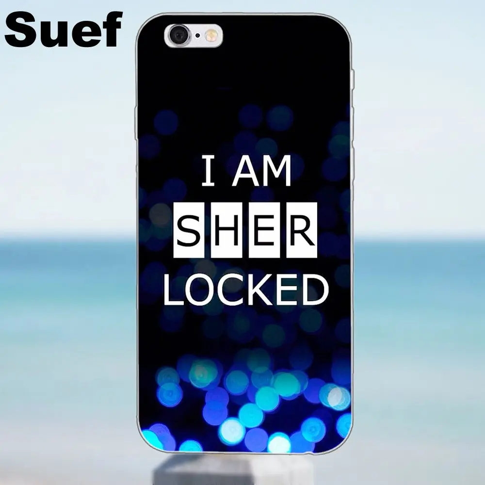 Suef для iPhone X 4 4S 5 5S 5C SE 6 6S 7 8 Plus Galaxy A3 A5 J1 J3 J5 J7 2016 2017 мягкие чехлы из ТПУ I Am Sherlocked обои |