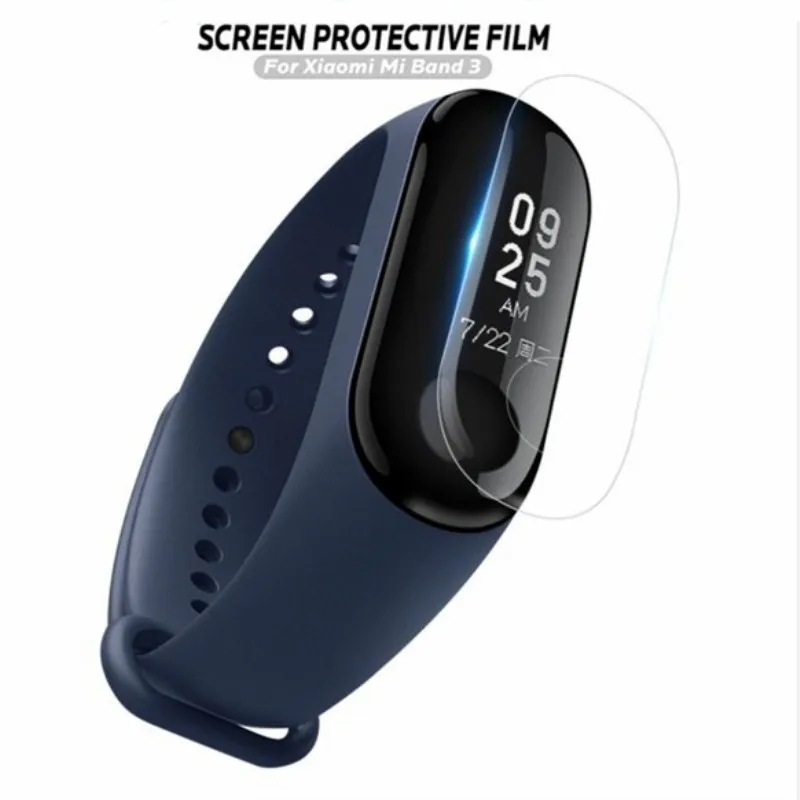 100 шт. мягкая защитная пленка для экрана Xiaomi Mi Band 3 4 ультра тонкая против царапин