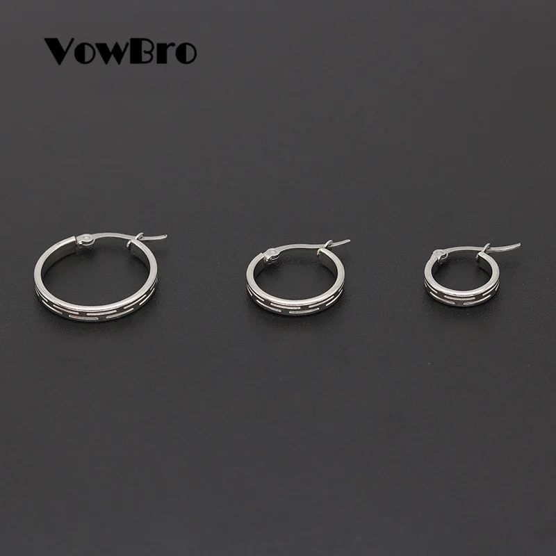 VowBro 2019 новые ювелирные изделия из нержавеющей стали серьги золотого цвета