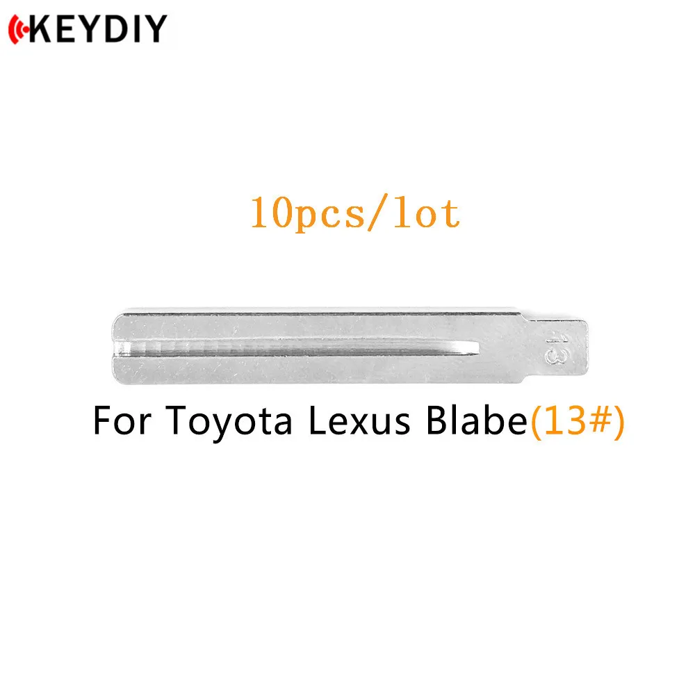 KEYDIY 10 шт./лот металлический пустой откидной ключ типа #13 для Hyundai IX35 Toyota Crown TOY40|for