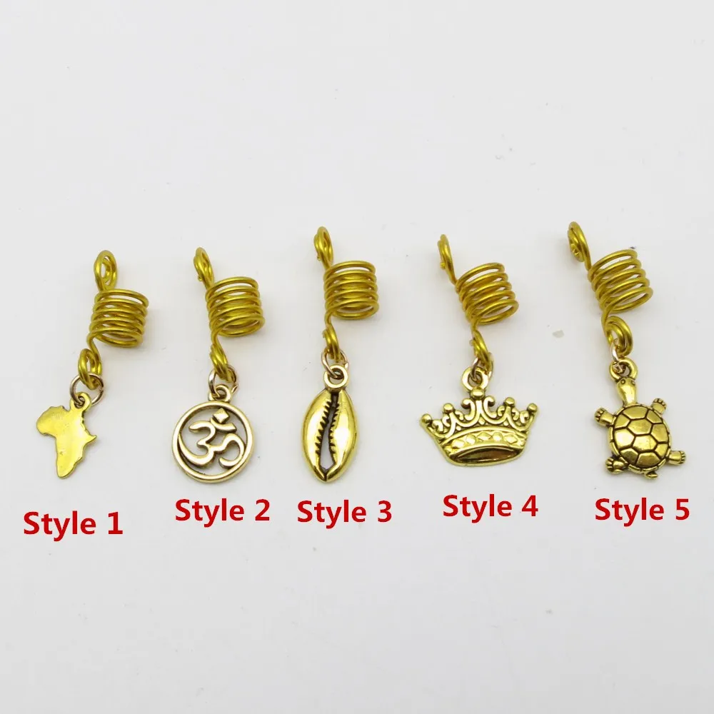 5 звёзд золотая спиральная проволока обернутая небольшие очаровательные волосы