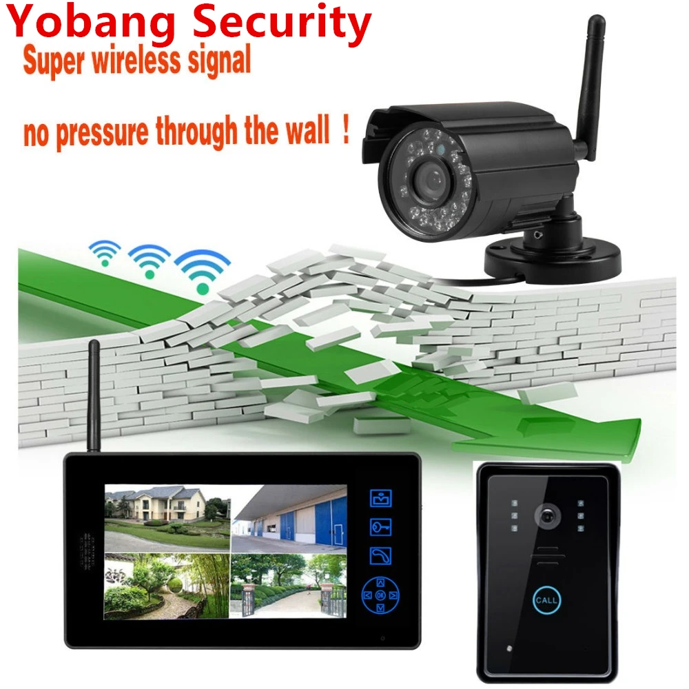 Система видеонаблюдения Yobang беспроводная передача 2 4G система наблюдения запись