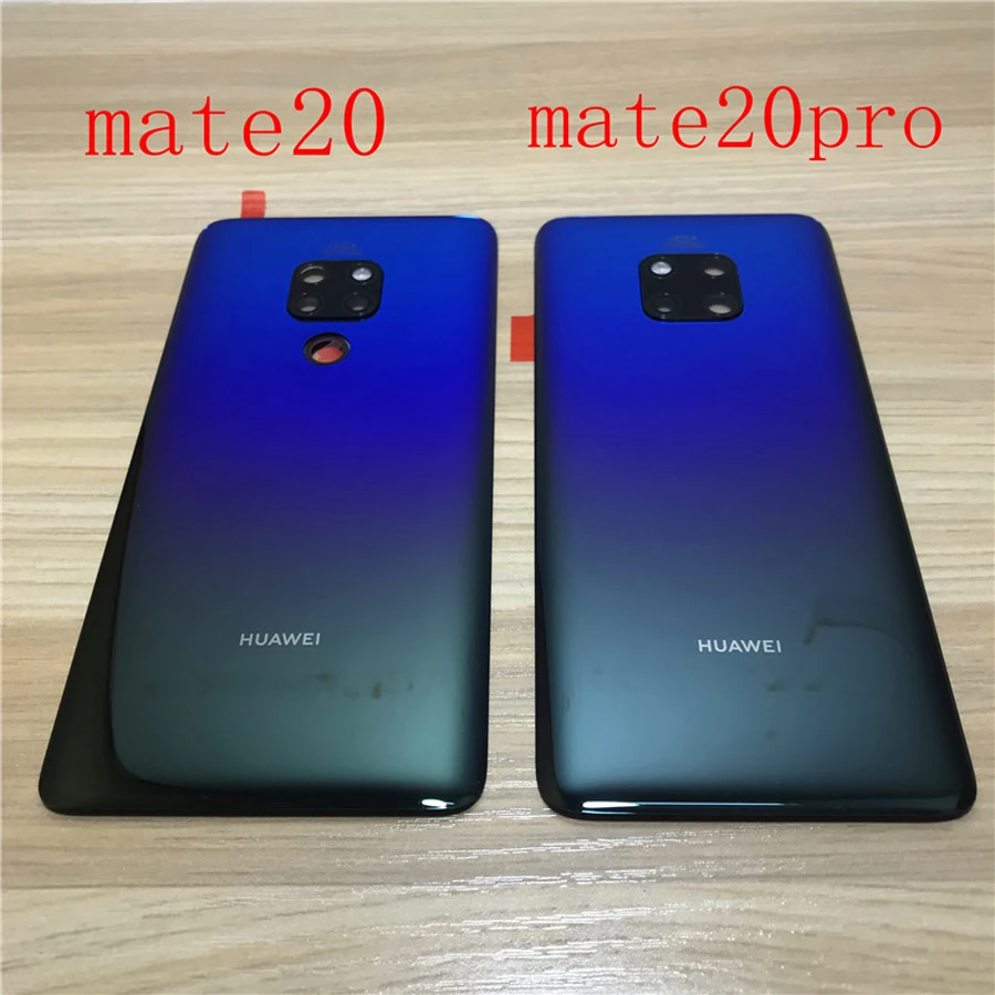 Материал стекло задняя крышка корпуса для huawei mate 20 X Задняя крышка батареи чехол с объективом камеры+ клей для mate 20X