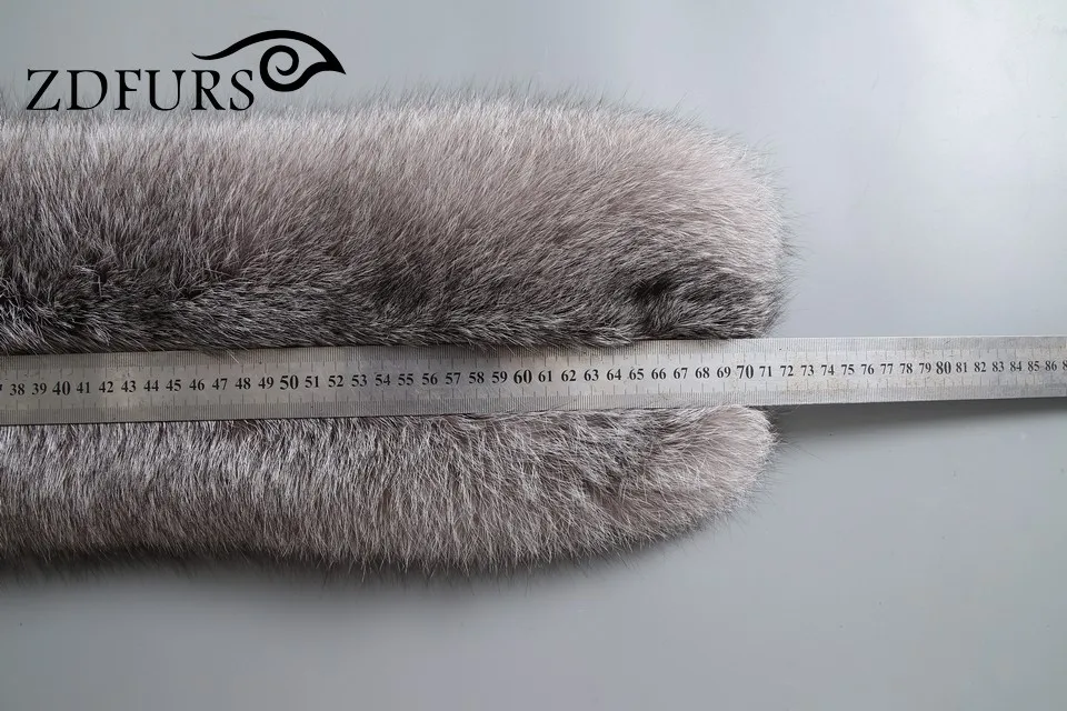 ZDFURS * Новые оригинальные цельные шарфы из лисьего меха супер теплые кольца