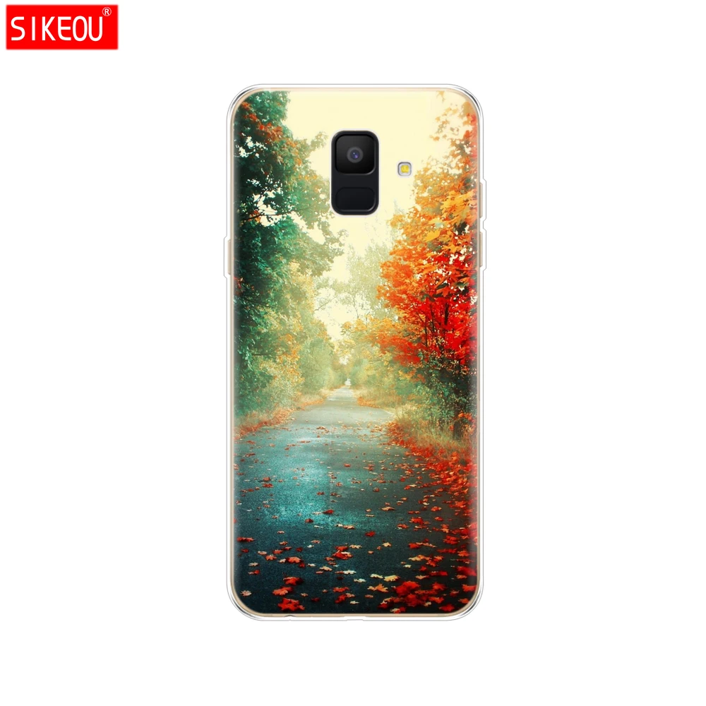 12097 Силиконовый чехол для samsung Galaxy A6 чехол Dual SIM SM A600 A600F для samsung A6 plus A605 A605F чехол защитный чехол - Цвет: 12097