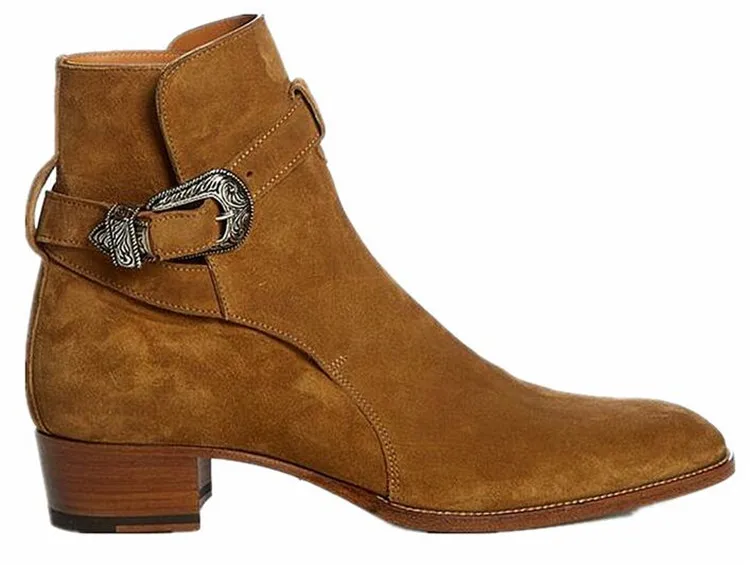 Chaussure Homme Hiver/ботинки Челси ручной работы с пряжкой Kanye West Кожаные Ботинки Martin