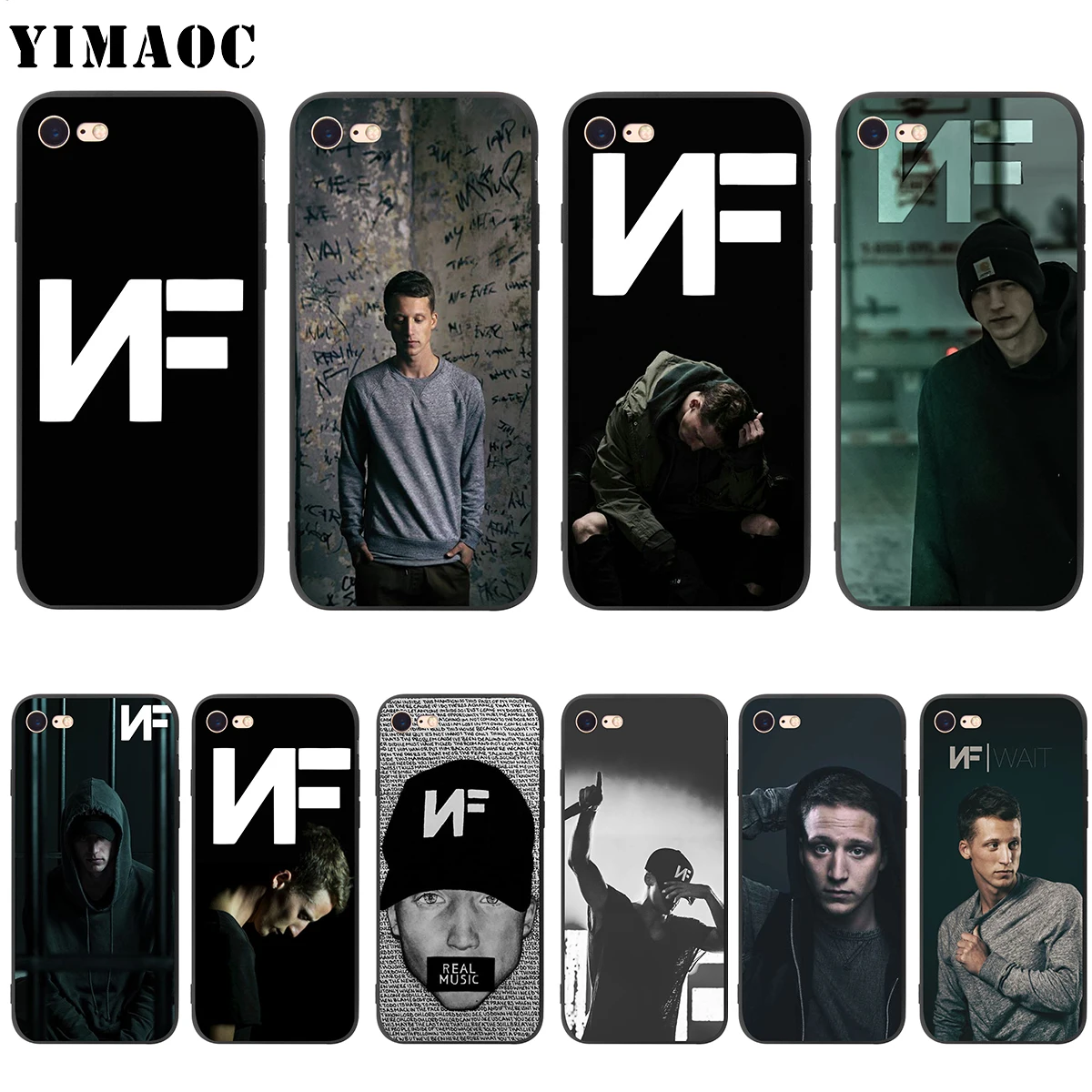 Мягкий чехол YIMAOC Nate феерштейн NF для Apple iPhone SE 2020 5 5s 6 6s 7 8 Plus XR X Xs 11 12 Pro Max mini|Бамперы| |