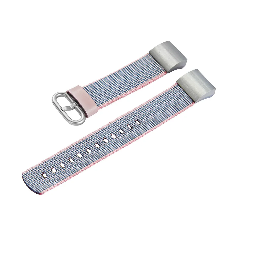 Браслет ремешок для fitbit нейлоновый Плетеный ремешок на запястье Королевский тканый браслет ремешок для Fitbit Charge 2 оптовый поставщик