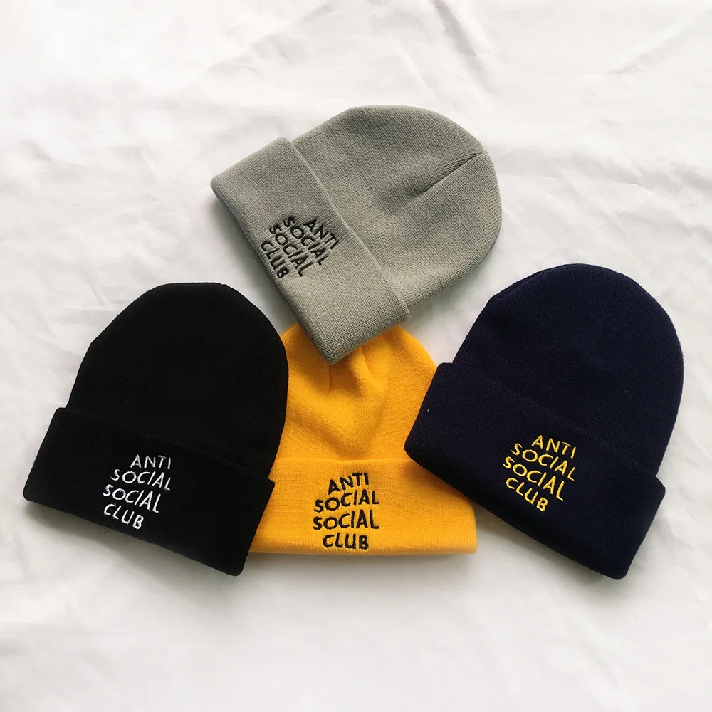Hot Billie Eilish Beanies for Girls Boys Casual Embroidery Knitted Winter Hat Plain Blank Men Women Hip-hop Skullies Bonnet Cap